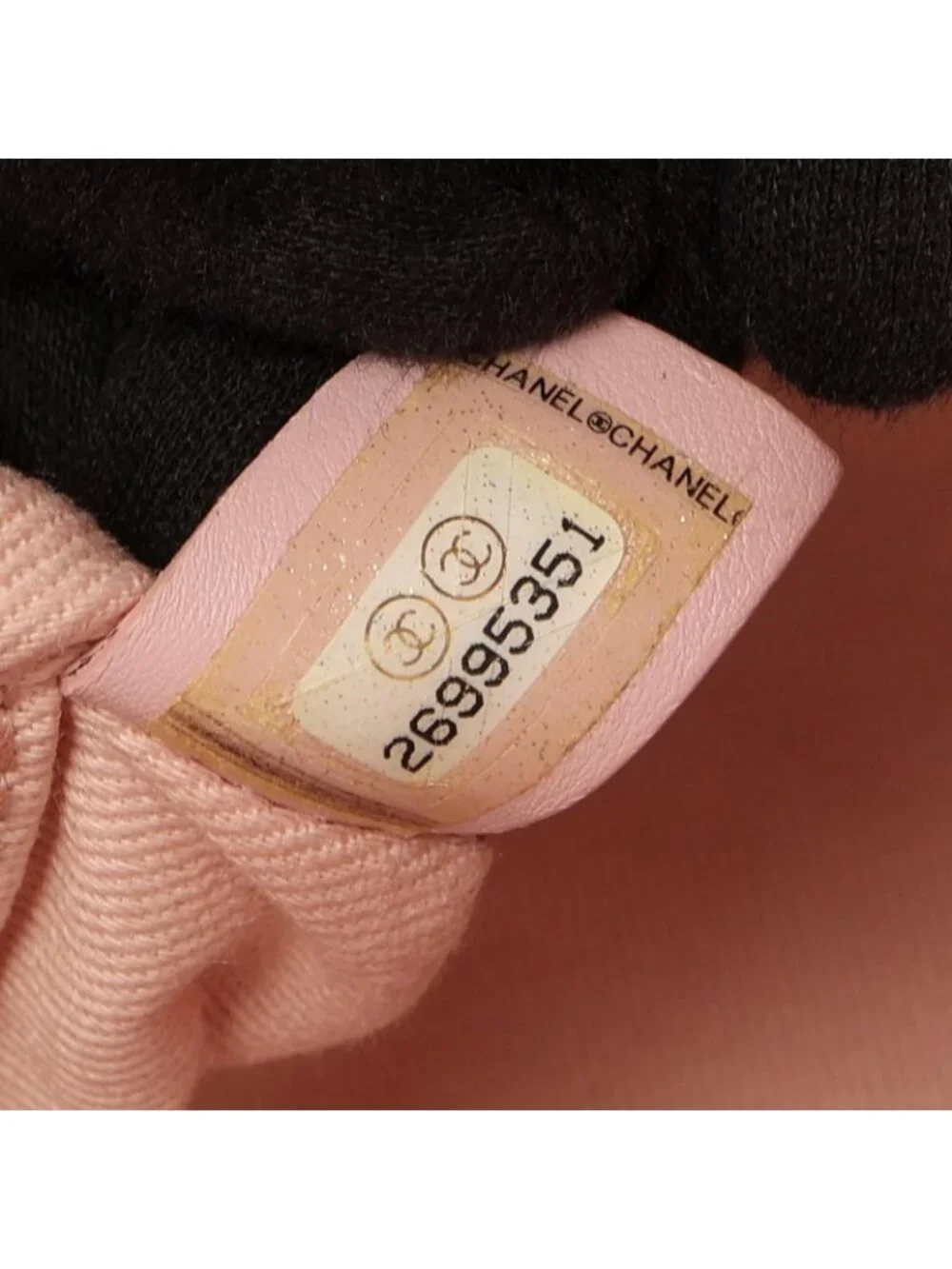 Chanel Tote Bag Deauville Pink Fabric Leather Chain MM